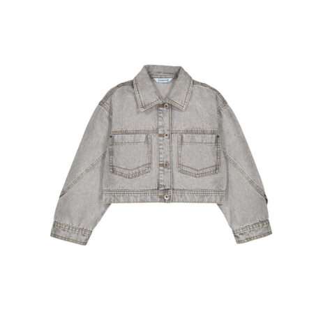 modische Sweatjacke mit Reißverschluss, creme, schwarz, Mayoral