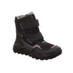 knöchelhoher Klettschuh mit Warmfutter, Goretex, herausnehmbares Fußbett, schwarz- grau, Superfit
