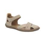 Sandale vorn und hinten geschlossen,  loses Fußbett, Barfußkollektion beige, Josef Seibel