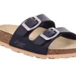 Tieffußbettpantolette, 2 Riemchen,blau, Superfit